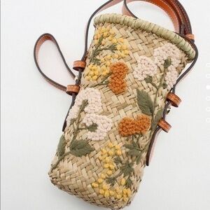 ZARA Raffia mini crossbody bag 6211/910